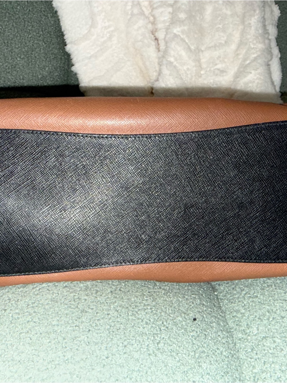 Prada Brown Saffiano Medium Galleria Double Zip Tote - Picture 5 of 8